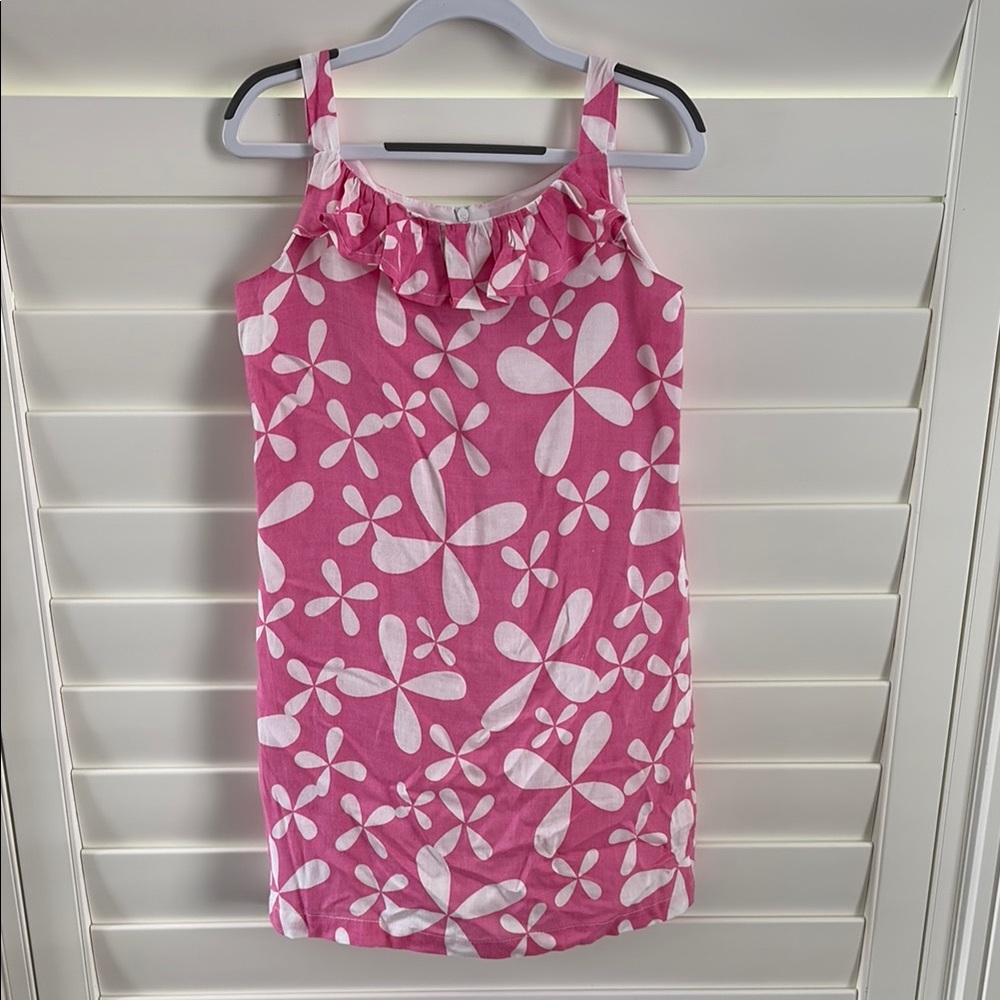 Pink and White Floral Dress
